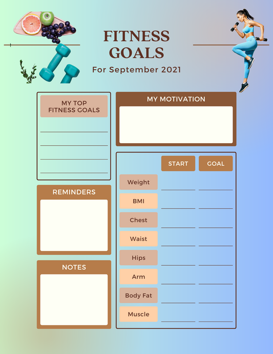 FREE Fitness Journal Just for Visiting Healthy Life for Life
